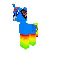 rainbow blue