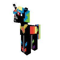 rainbow black dash