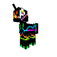 Neon DJ Creeper Pony
