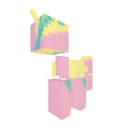 colorful glitch pony