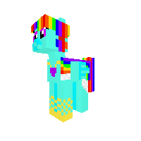 Rainbow dash at the galla