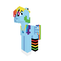 Rainbowdash in ombre socks