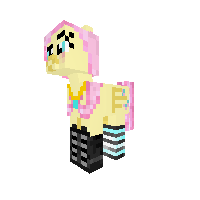 Fluttershy in ombre socks my version