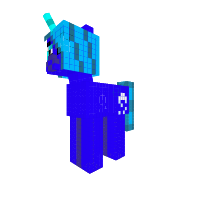 princess blue pony