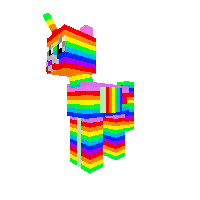 Rainbow pony