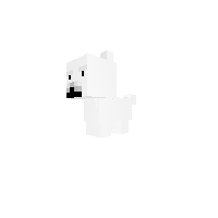 Mincraft baby polar bear