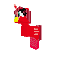 Red chocobo / me as a Chocobo +alicorn