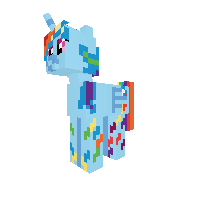 Alicorn rainbow power dash