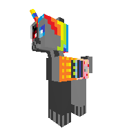 evil nyan cat with nyan cat
