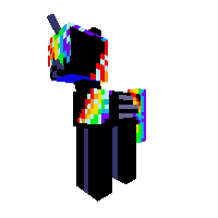 Black rainbow Alicorn