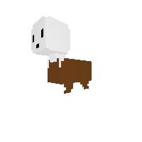 spooky ghost in a bowl with legs