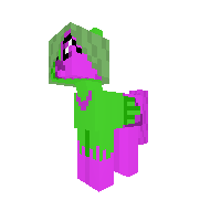 jasper the pony (half girly slime covered)