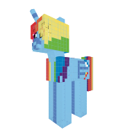 Rainbow dash ( In Emo and Alicorn Version )