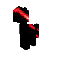 black pony with red stripes???