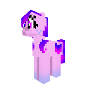 Bisexual flag pony