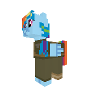 Rainbow Dash 1950s Army