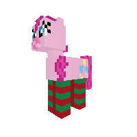 pinkie with red and green socks
