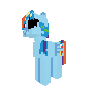 Rainbow, the pirate pony