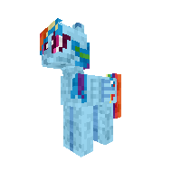 Pixalated Rainbow Dash