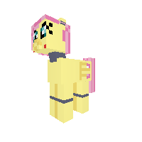 Fluttershy as the duck