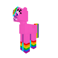 Rainbow horse
