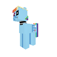 rainbow dash as animatronic
