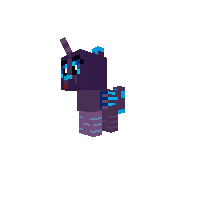 Cute Blue Striped magical fox