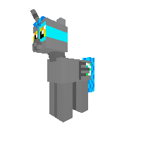 MineLP blue the the alicorn