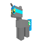 MineLP blue the the unicorn