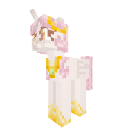 alicorn queen pink green gold creme