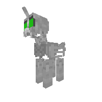 reanimated equestrian soldier skeleton