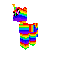 Rainbow pony