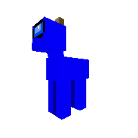 Among Us Blue (new version, now with a hat)