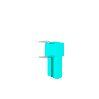 Among Us Cyan dead body