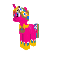 Pinky Rainbow in her rainbow princess of magic comine day styte