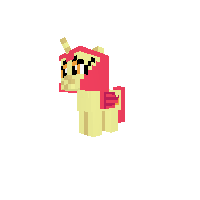 apple  bloom (as a alicorn and a cutie mark) )