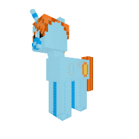 Orange portal pony