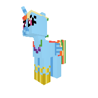 Rainbow dash alicorn in gala dress
