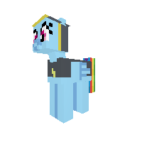 Rainbow Dash as Commander Hurricane