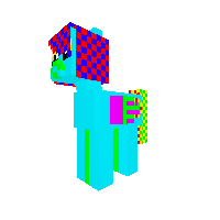 rainbow dashes friend neon bright