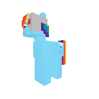 rainbow dash cyborg