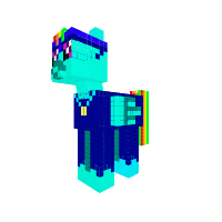 rainbow dash as a power ponies