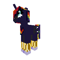 golden shine/rainbow moon [ me as a pony ]