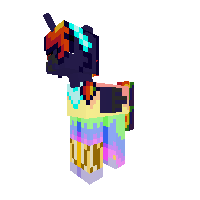 golden shine/rainbow moon [ me as a pony gala ]