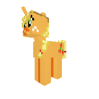 applejack as a unicorn (with hat)