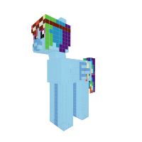 rainbow dash with wonder bolt goggles