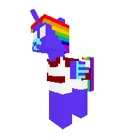 HEROBRINE  RAINBOW  FACTORY  PONY