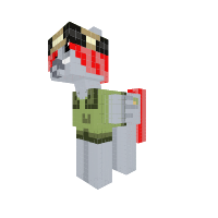 CreepPony in Daring Do's uniform