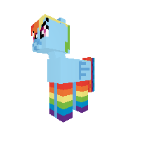 Rainbow Dash with socks