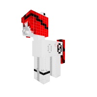 Red and Black rock pony